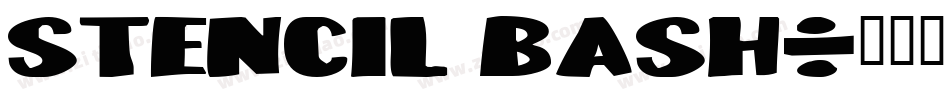 stencil bash字体转换